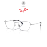 Gọng kính RayBan 0RX6552 dáng mắt mèo kim loại chính hãng fullbox