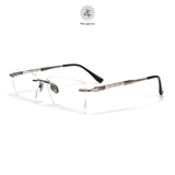 Gọng kính Zay Eyewear R7903T dáng chữ nhật titanium cao cấp