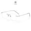  Gọng khoan không viền 6080 dáng vuông titanium cao cấp 