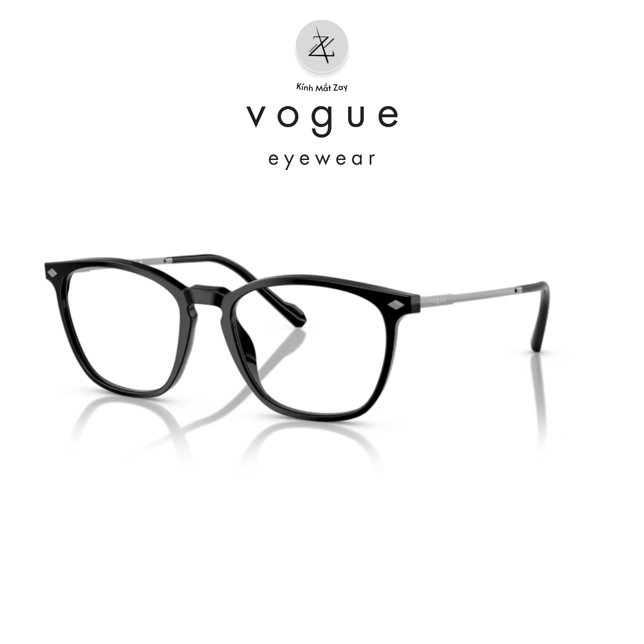  Gọng kính Vogue 0VO5614 dáng vuông nhựa Acetate chính hãng fullbox 
