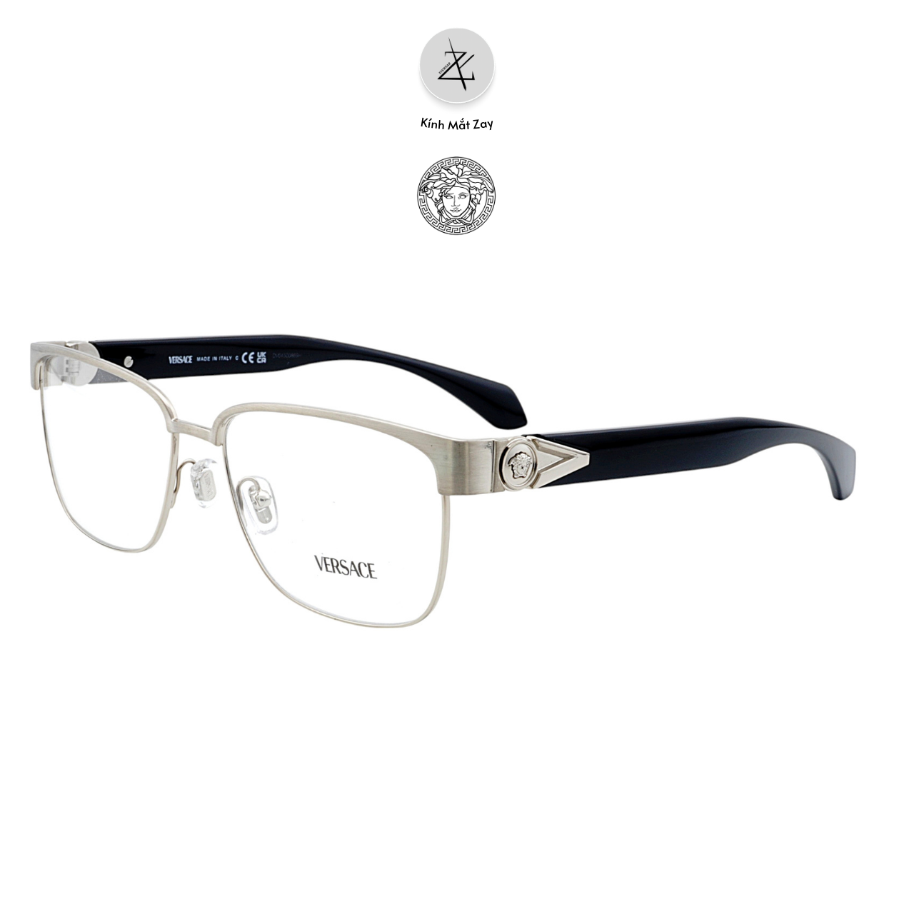  Gọng kính Versace 1306 dáng vuông chính hãng fullbox 