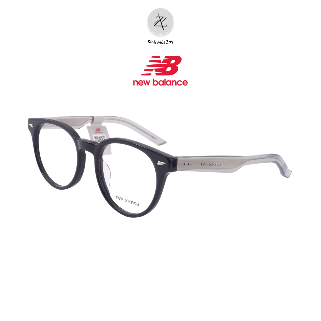  Gọng kính New Balance NBN06256X dáng tròn nhựa acetate chính hãng full box 