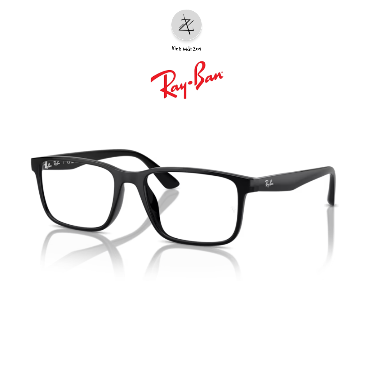  Gọng kính RayBan 0RX7241D dáng chữ nhật nhựa Injected chính hãng fullbox 