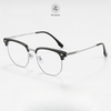 Gọng kính Zay Eyewear 122621 dáng vuông nửa khung Titanium phong cách Hàn Quốc