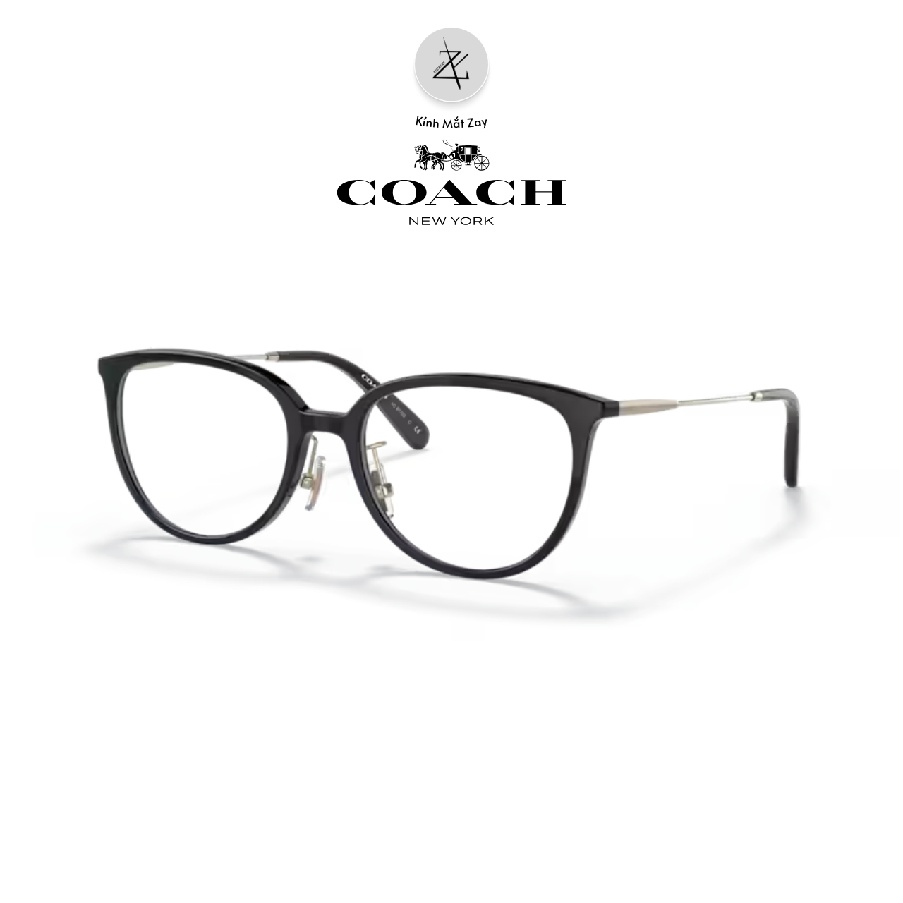  Gọng kính Coach 0HC6175D dáng tròn nhựa Injected chính hãng fullbox 