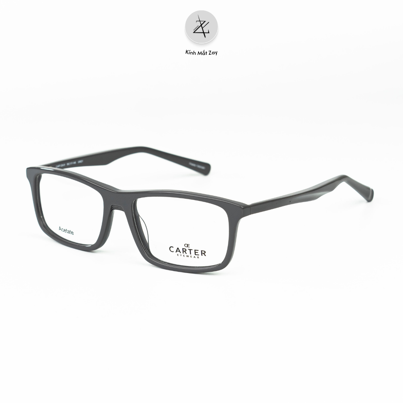  Gọng kính Zay Eyewear Cart dáng chữ nhật nhựa acetate phong cách Hàn Quốc 