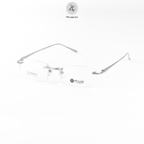  Gọng khoan không viền 98012 dáng chữ nhật titanium cao cấp 