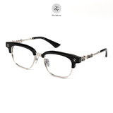 Gọng kính nửa khung Chrome Hearts CH8224 dáng vuông titanium cao cấp fullbox 