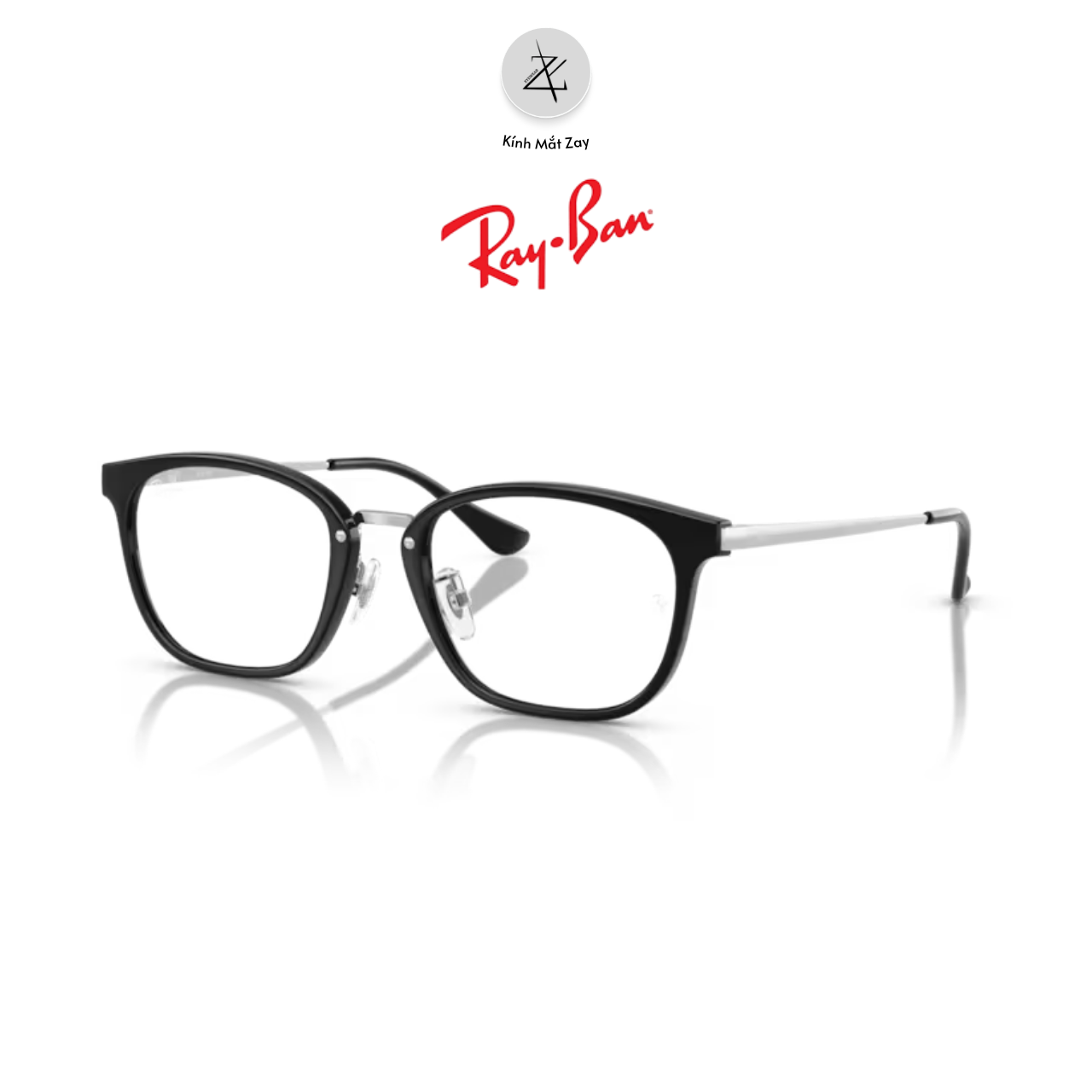  Gọng kính RayBan 0RX7247D dáng vuông nhựa Injected chính hãng fullbox 