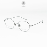 Gọng kính Zay Eyewear 9109 dáng đa giác titanium phong cách Hàn Quốc