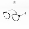  Gọng kính Zay Eyewear 25021 dáng mắt mèo titanium phong cách Hàn Quốc 
