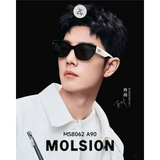 Kính mát Molsion MS8062 dáng mắt mèo nhựa acetate chính hãng fullbox