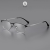 Gọng kính nửa khung Zay Eyewear J85941 dáng chữ nhật titanium phong cách Hàn Quốc