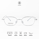  Gọng kính Zay Eyewear P90282 dáng đa giác Titanium phong cách Hàn Quốc 