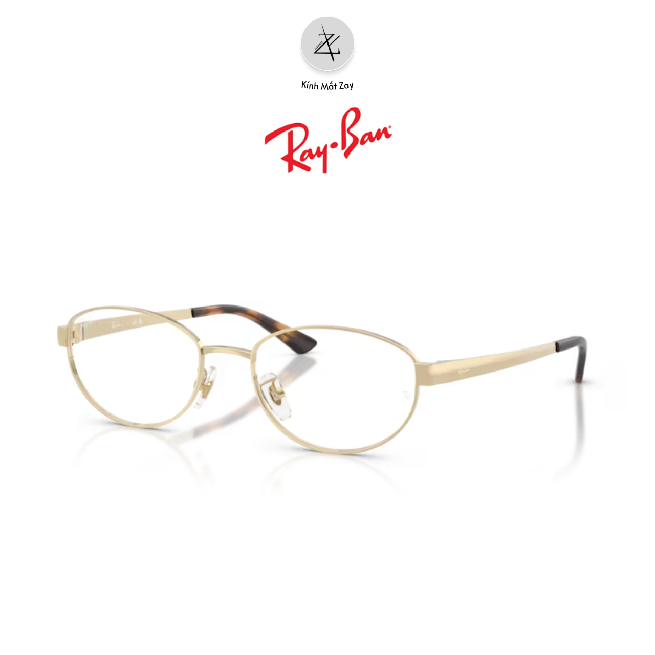  Gọng kính RayBan x Jennie 0RX3774VD dáng oval chính hãng fullbox 