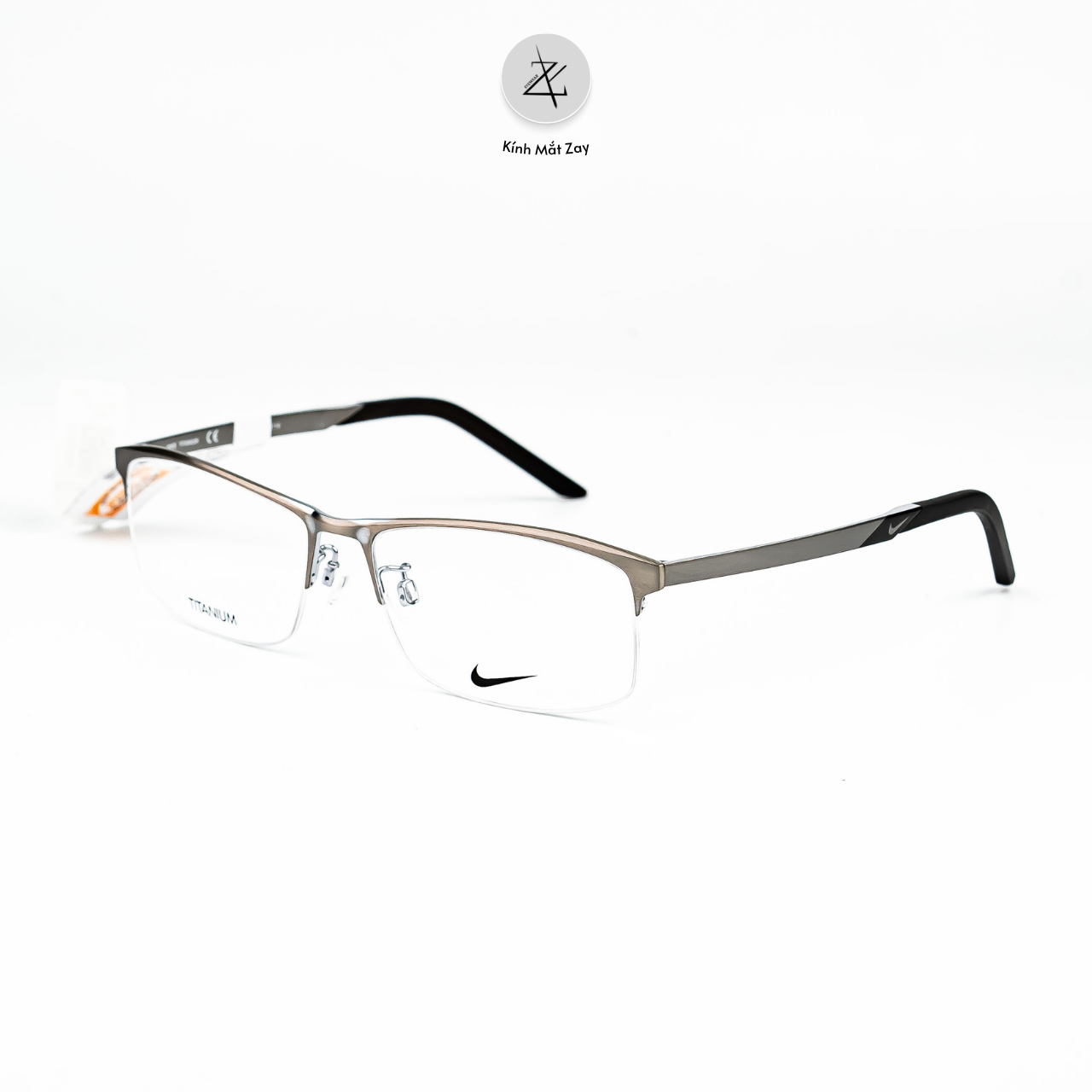  Gọng kính xẻ cước thể thao NIKE Nike6046LB dáng chữ nhật titanium chính hãng fullbox 