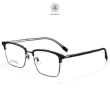 Gọng kính Zay Eyewear 85001 dáng vuông nửa khung Titanium phong cách Hàn Quốc 