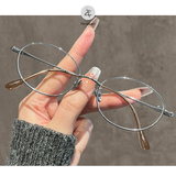  Gọng kính Zay Eyewear 08165 dáng oval Titanium phong cách Hàn Quốc 