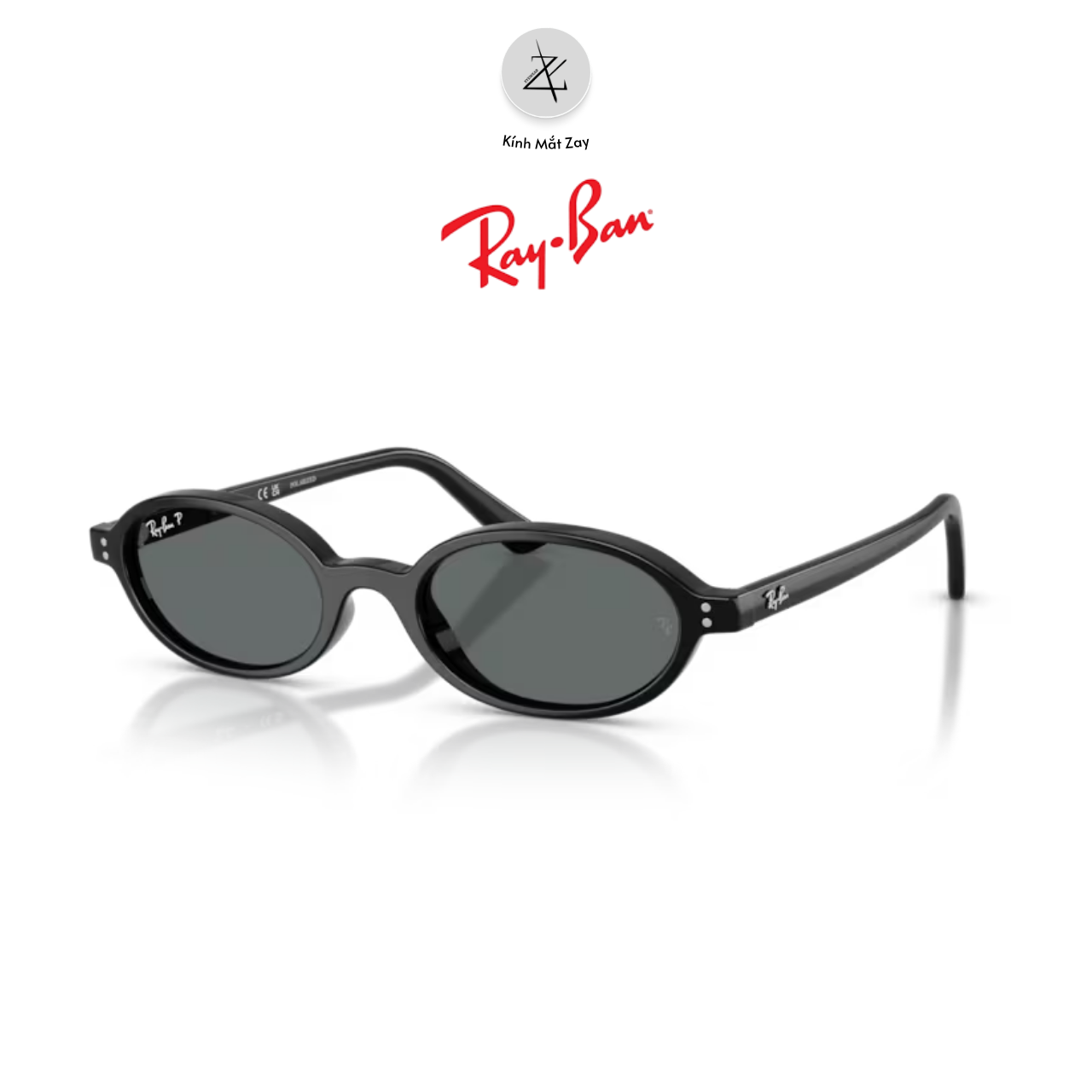  Kính mát RayBan 0RB4472 dáng oval nhựa Injected chính hãng fullbox 