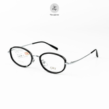 Gọng kính CRV 5505 dáng oval nhựa TR90 + Tianium dẻo chính hãng
