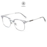  Gọng kính nửa khung Zay Eyewear OF 0062 dáng vuông titanium phong cách Hàn Quốc 