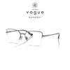 Gọng kính xẻ cước nửa khung Vogue 0VO4331 dáng mắt mèo kim loại chính hãng fullbox