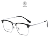 Gọng kính Zay Eyewear 95043 dáng vuông nửa khung Titanium phong cách Hàn Quốc