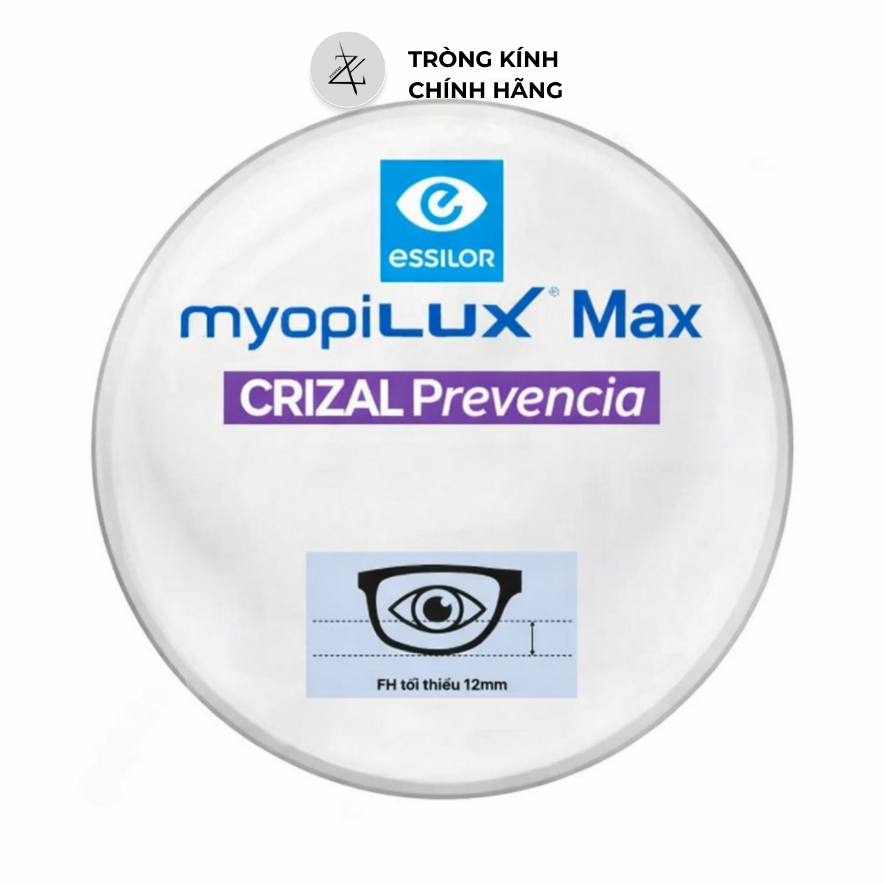  Tròng Kính Kiểm soát tiến triển cận thị Essilor Myopilux Max 1.59- Pháp chính hãng 
