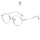  Gọng kính Zay Eyewear 98717 dáng đa giác titanium phong cách Hàn Quốc 