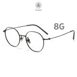  Gọng kính Zay Eyewear 18091 dáng tròn titanium phong cách Hàn Quốc 