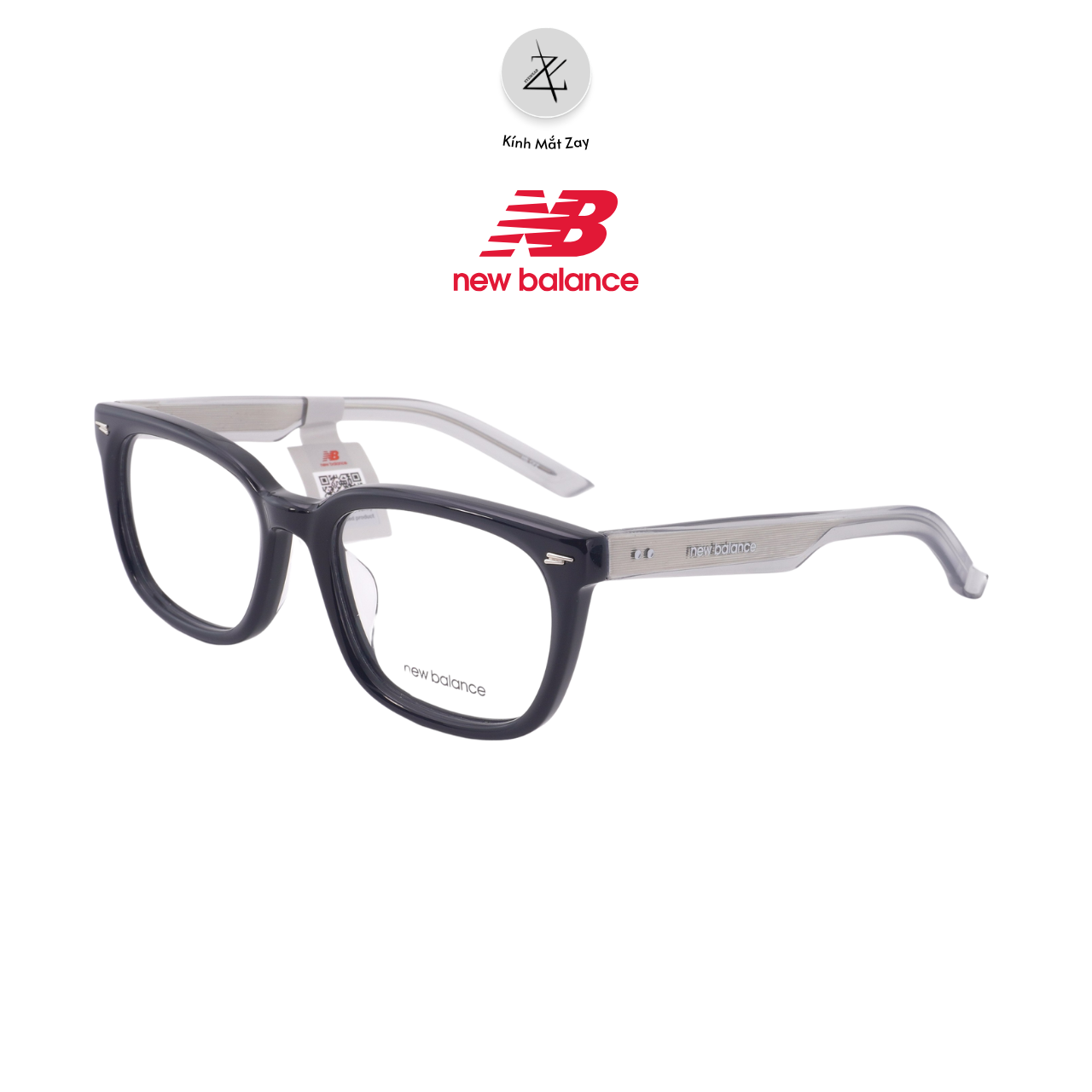  Gọng kính New Balance NBN06254X dáng vuông nhựa acetate chính hãng full box 