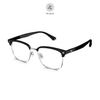 Gọng kính nửa khung Molsion MA6006 dáng vuông nhựa acetate & titanium chính hãng fullbox