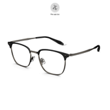  Gọng kính nửa khung Molsion MA7032 dáng vuông nhựa acetate & titanium chính hãng fullbox 