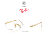 Gọng khoan không viền RayBan X ASAP Rocky 0RX3929 dáng oval kim loại chính hãng fullbox