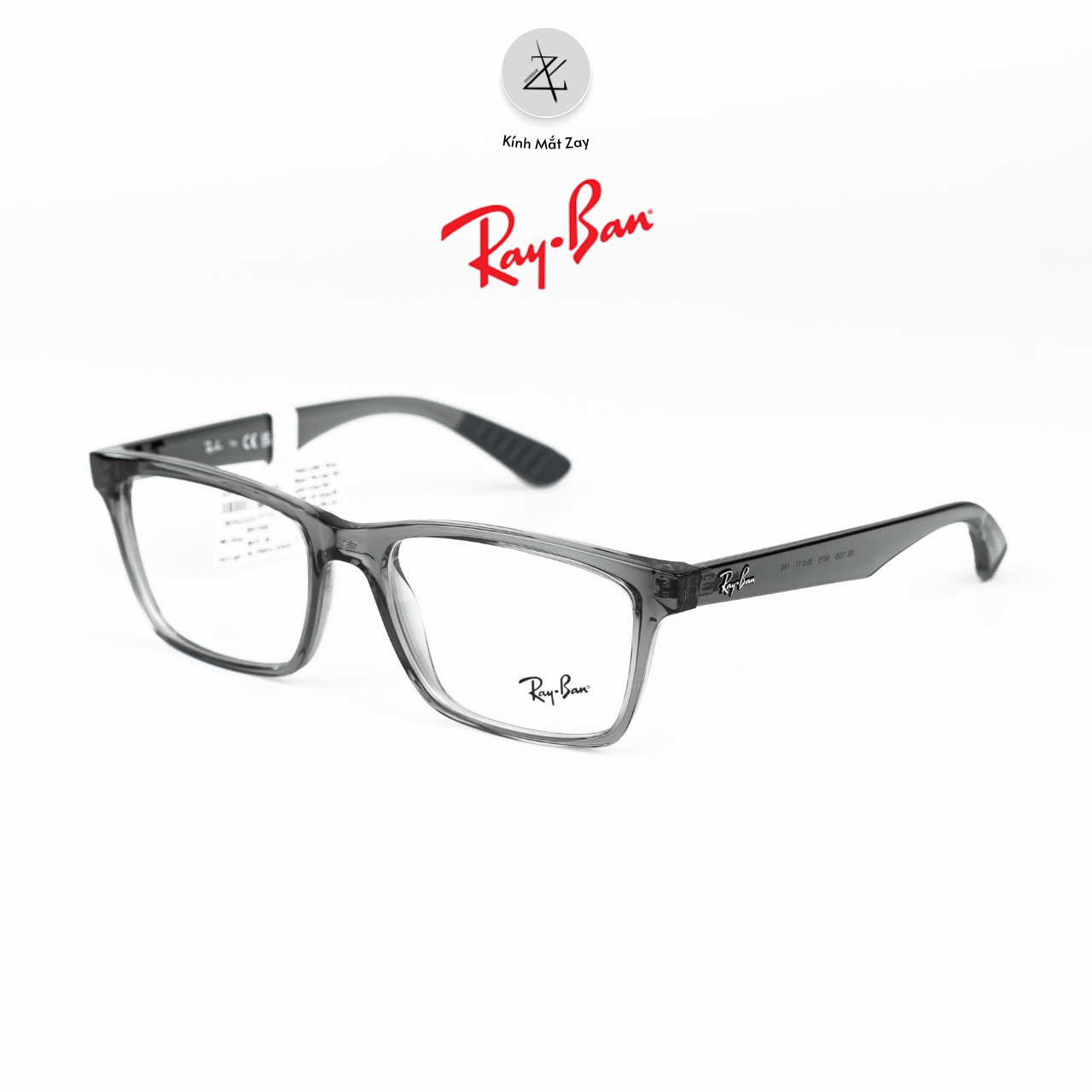  Gọng kính RayBan 0RX7025 dáng vuông nhựa Injected chính hãng fullbox 