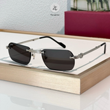  Kính mát khoan không viền gấp gọn Cartier CT0499S dáng vuông titanium cao cấp fullbox 
