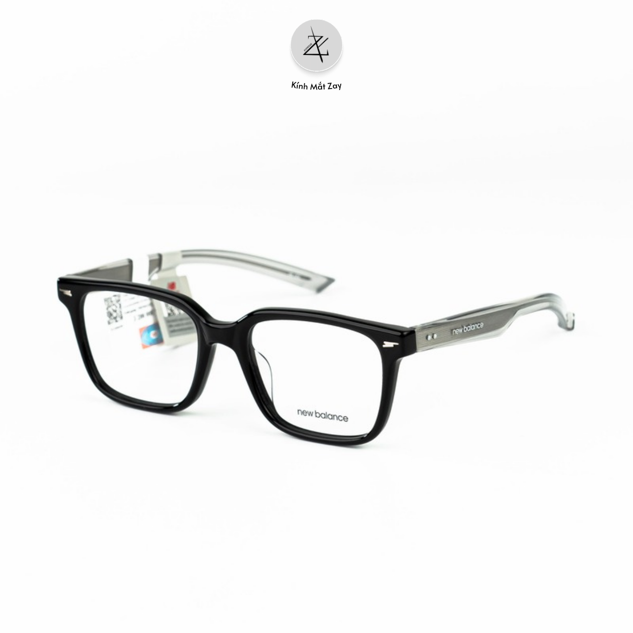  Gọng kính New Balance NBN06255X dáng vuông nhựa acetate chính hãng full box 