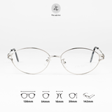  Gọng kính S-2711 dáng oval titanium phong cách thời trang cao cấp 