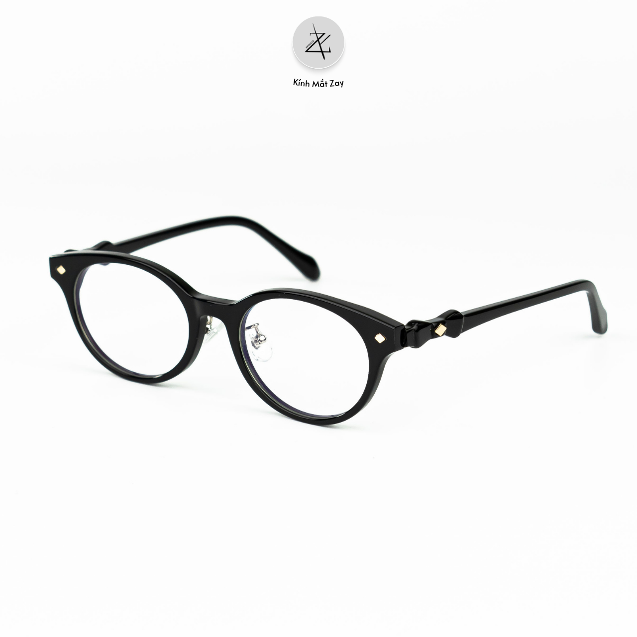  Gọng kính BC2076 dáng mắt mèo nhựa acetate cao cấp 