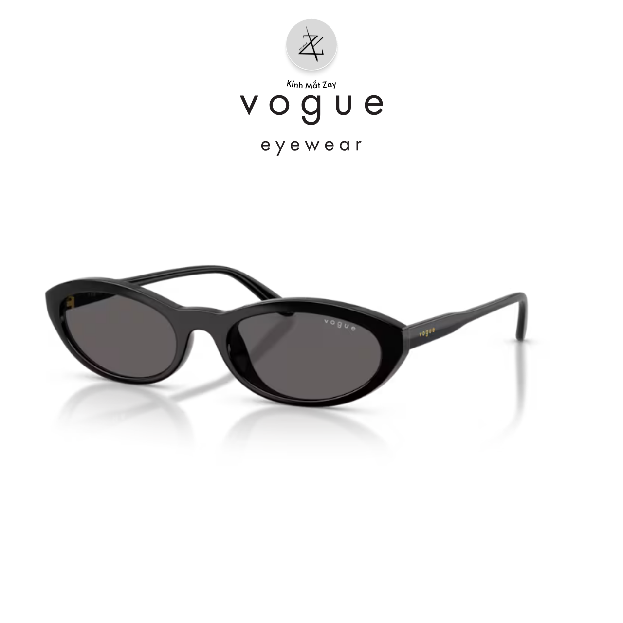  Kính mát Vogue 0VO5697SU dáng oval nhựa Nylon chính hãng fullbox 