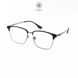  Gọng kính Zay Eyewear T 18320 dáng vuông nửa khung Titanium phong cách Hàn Quốc 