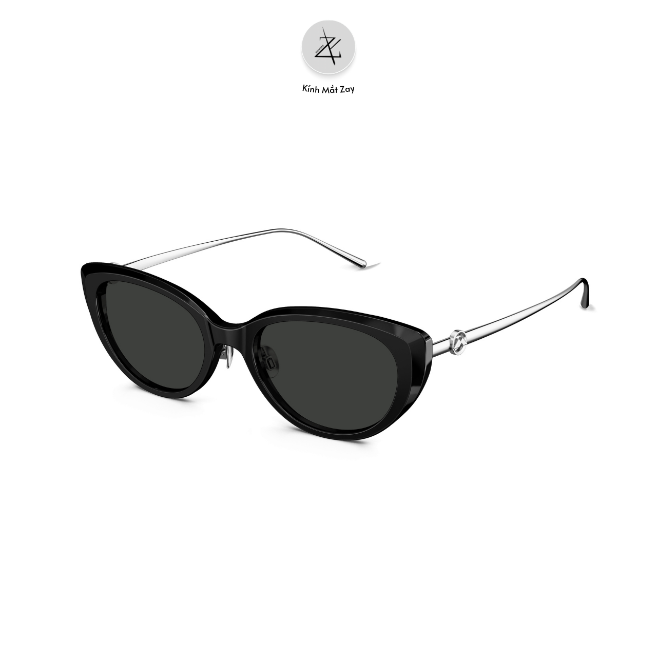  Kính mát Molsion MS3107 dáng mắt mèo nhựa acetate & titanium chính hãng fullbox 