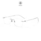  Gọng khoan không viền 6087 dáng vuông titanium cao cấp 