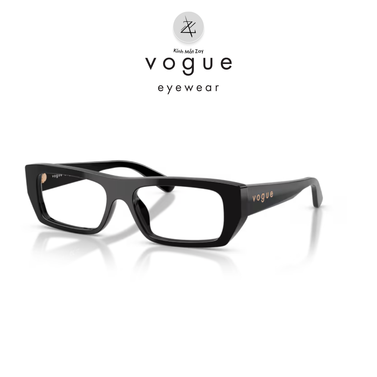  Gọng kính Vogue 0VO5660U dáng chữ nhật nhựa Acetate chính hãng fullbox 