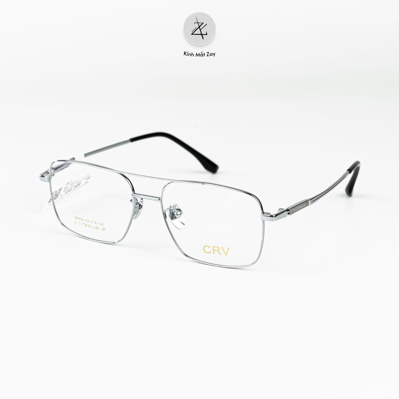  Gọng kính CRV 88506 dáng phi công Titanium chính hãng 