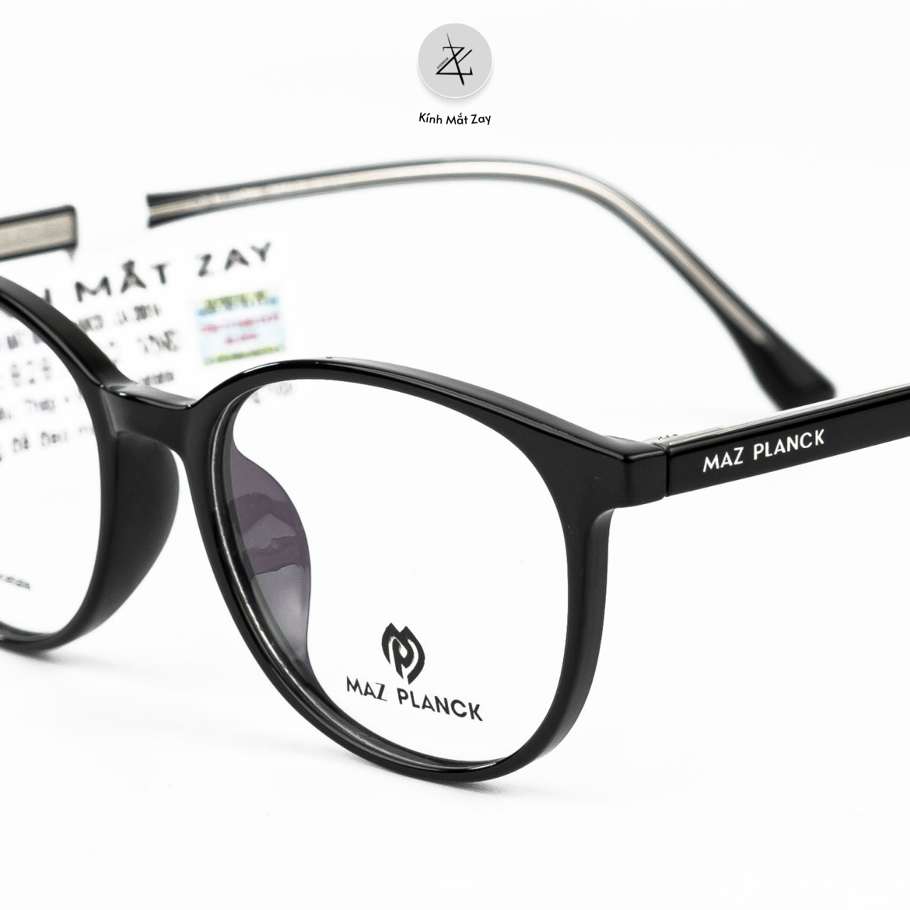  Gọng kính MAZ PLANCK LV28014 dáng tròn nhựa TR90 dẻo chính hãng 