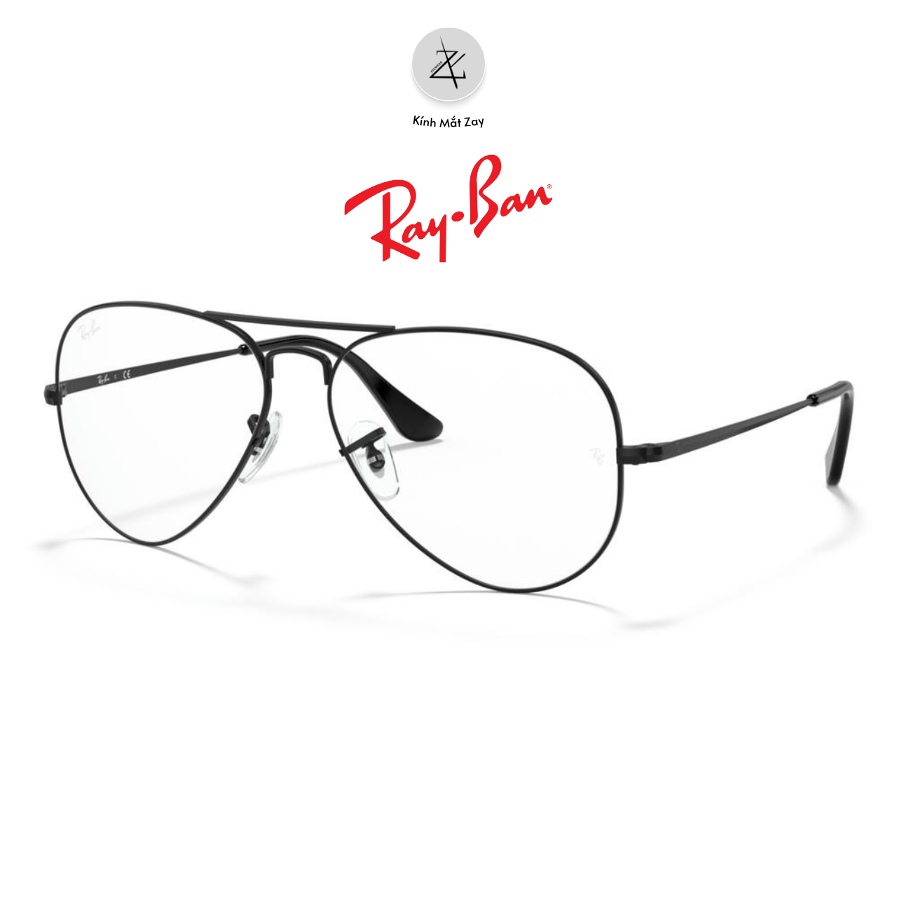  Gọng kính RayBan 0RX6489 dáng phi công kim loại chính hãng fullbox 
