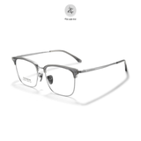  Gọng kính nửa khung Size To BW 7207 dáng vuông titanium cao cấp 