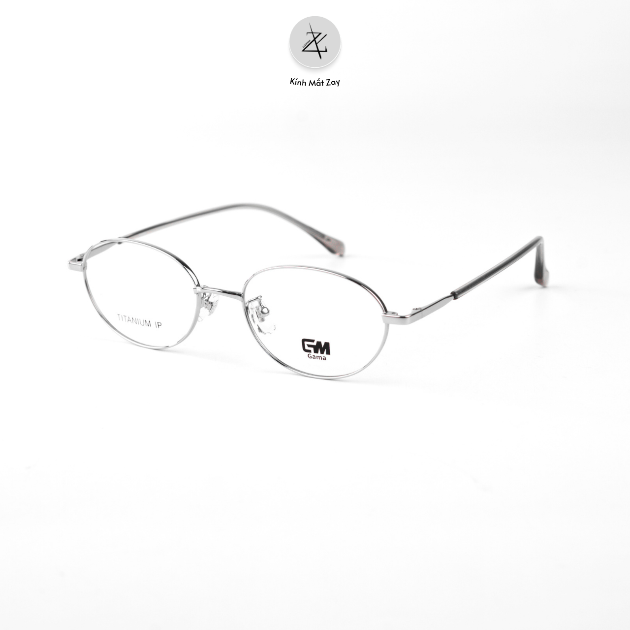  Gọng kính GAMA 98759 dáng oval Titanium chính hãng 