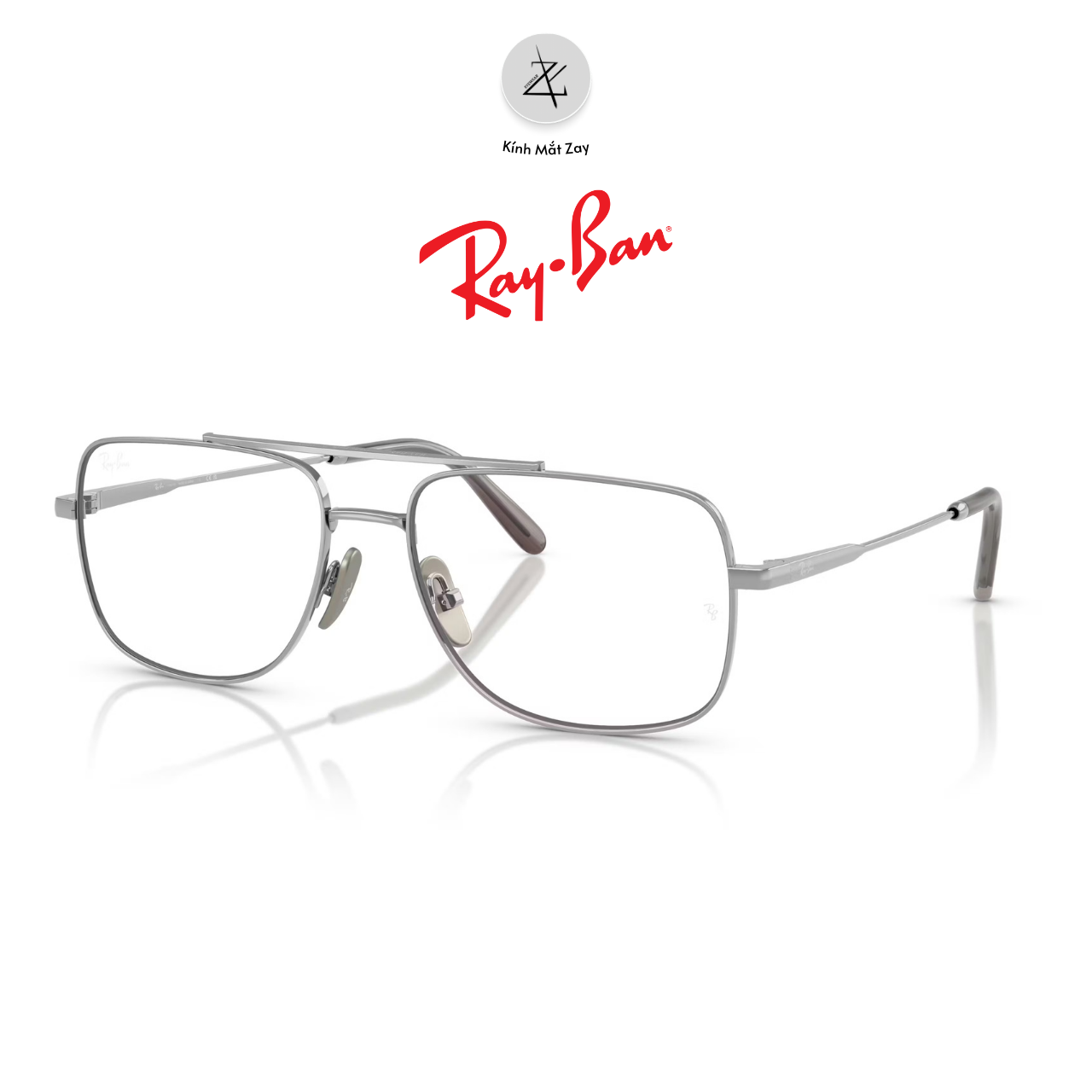  Gọng kính RayBan William 0RX8797 dáng phi công titanium chính hãng fullbox 